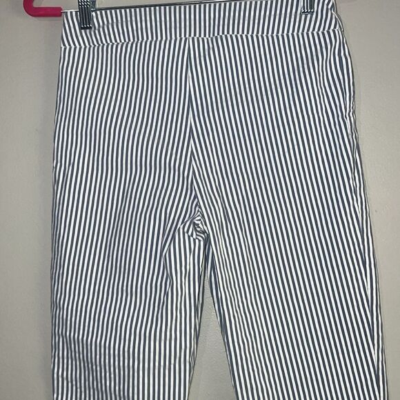 Jones New York blue and white striped pull on style pants - Picture 5 of 8